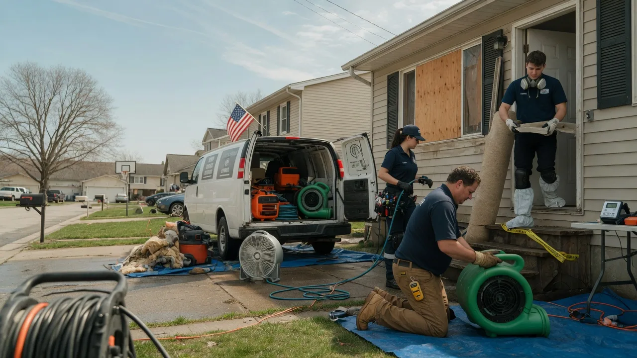 Water Damage Restoration in Tennyson, IN near me